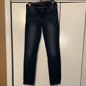 Express Women's Deep Indigo Low Rise Skinny Jeans